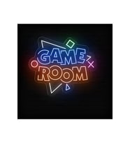 GAME ROOM Yazılı ve Şekilli Neon Tabela