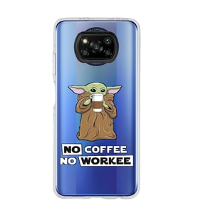 Poco X3 Pro / X3 NFC Uyumlu Yoda Coffee Tasarımlı Şeffaf Telefon Kılıfı