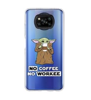 Poco X3 Pro / X3 NFC Uyumlu Yoda Coffee Tasarımlı Şeffaf Telefon Kılıfı