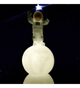 Astronot Şekilli Gece Ve Masa Lambası (Beyaz)