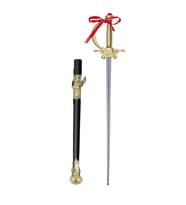 Altın Renk Kabzalı Zararsız Oyuncak Şövalye Kılıcı - 68 cm (Plastik) (4767)