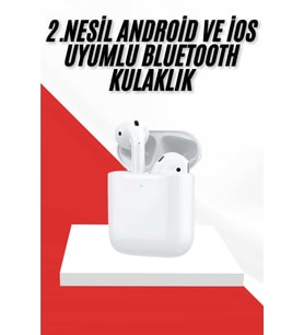2. Nesil Bluetooth Android Ve İos Uyumlu Kablosuz Kulaklık Çağrı Cevaplama