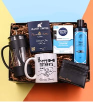 Kişiye Özel Siyah Kartlık & Father Kupa & Siyah French Press & Nıvea Tıraş Sonrası Losyon & 270ml Rebul Aqua Erkek Kolonyası & Alerya Premium Filtre Kahve Hediye Seti