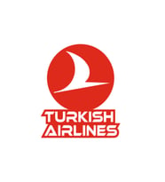 Turkısh Airlines Logo Oto Sticker Kırmızı 10*11 Cm
