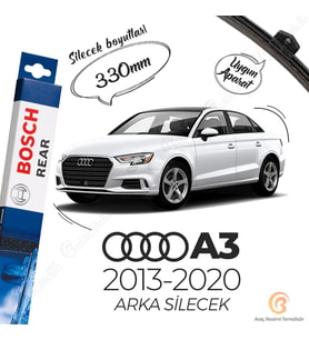 Bosch Rear Arka Silecek Audi A3 2013-2020 ile uyumlu (Siyah)