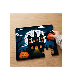 Dolunay - Balkabakları - Halloween Tasarımlı 24 Parça Ahşap Çocuk Puzzle