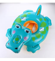Bebek Havuz Deniz Simidi Timsah Figürlü Tutamaçlı Çocuk Simidi Oturmalı 1-5 Yaş (Desnli Yeşil)
