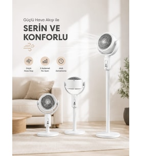 Sessiz Çalışma Özelliğiyle Rahat Kullanım Sunan Dikey Vantilatör