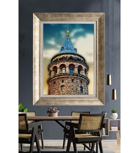 GÜMÜŞ ÇERÇEVELİ PASPARTULU TABLO V147