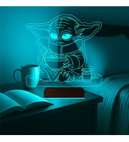 Luvivia Çizgi Film Yoda 3D Lamba - Masa Gece Lambası