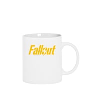 Fallout Lettern Beyaz Kupa Bardak