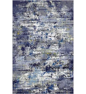Eliana Home Baskılı, Yıkanabilir Kaymaz Taban Salon Halısı LNA1895-SD043 100x150 cm (Mavi)