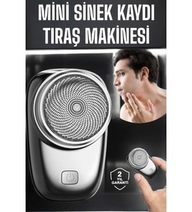 Tıraş Makinesi Mini Sıfır Sakal Yanak Tıraş Makinesi USB Şarjlı