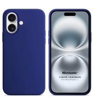 Microsonic Apple iPhone 16 Kılıf Liquid Lansman Silikon Lacivert (Lacivert)