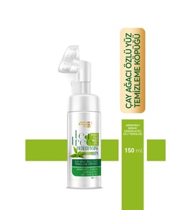 Softto Plus Çay Ağacı Özlü Yağlanma Karşıtı Sebum Dengeleyici Fırçalı Yüz Temizleme Köpüğü 150ml