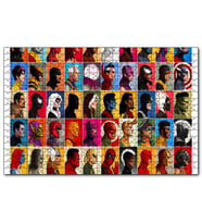 Cakapuzzle Tüm Süper Kahramanlar Vesikalık  Puzzle Yapboz MDF (Ahşap) (120 Parça)
