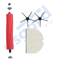 ROBOROCK Q7 , Q7+ , Q7 MAX , Q7 MAX+  Uyumlu 1 Ana Fırça 2 Yan Fırça 4 Mop PKT-iasgf0000529