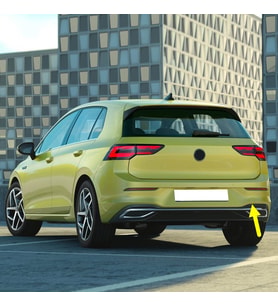 VW Golf 8 2020-2023 Arka Tampon Çeki Çekme Demiri Kapağı 5H6807441