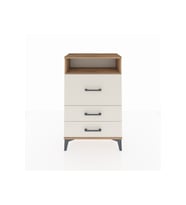 Arges Komodin Tek Raflı 3 Çekmeceli 60x30x96 Çam-Aytaşı