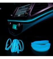 Araç Araba Içi Torpido Ledi Renkli Ip Neon Ip Led 2 Metre Buz Mavi NEON