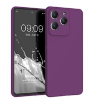 Microsonic Matte Silicone Infinix Hot 40 Pro Kılıf Lacivert (Mor)