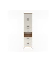 Hyperion Dolap 3 Raflı 7 Çekmeceli 2 Kapaklı 60x44x243 Çam-Aytaşı