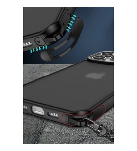 Apple İphone 15 Pro Kılıf Elegant Kapak - Pudra