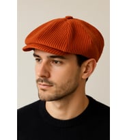 Kışlık Kadife Ingiliz Kasket Peaky Blinders Model Erkek Kasket Dökümlü Kadife Kasket