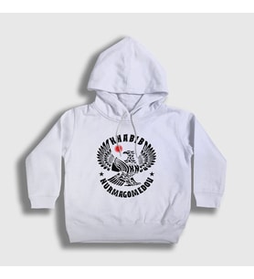 Presmono Unisex Çocuk Beyaz Eagle V3 Ufc Khabib Nurmagomedov Kapüşonlu Sweatshirt 314339tt (Beyaz)