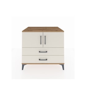 Kronos Şifonyer 2 Raflı 2 Çekmeceli 2 Kapaklı 88x59x80 Çam-Aytaşı