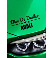 İstanbul Adalar Siyah Araç Sticker  İstanbul Bize De Derler  Adalı 40x15 cm Oto Sticker