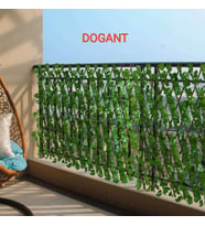 Akordiyon Ahşap Çit  Sarmaşık lı Duvar Balkon Dekoru 3 Mt