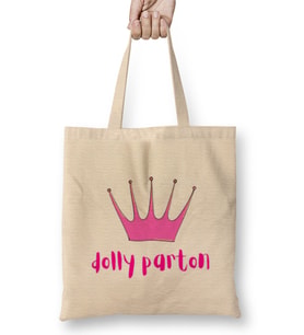 Dolly Parton Bez Çanta Uzun Saplı