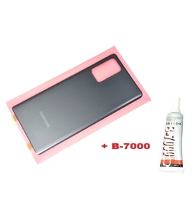 Tkgz Samsung Galaxy Note 20 Arka Pil Batarya Kapağı (CAM+B-7000) SİYAH