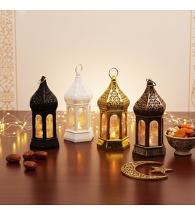 Ramazan Temalı Altıgen Kapalı LED Dekoratif Lamba
