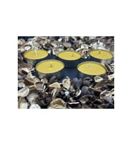 10 Adet Doğal Bal Mumu Tealight -Buhurdanlık Büyük Boy Çap:5,5 cm