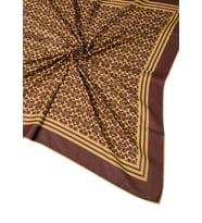 Işıl İpek C Desen Cotton Vual Eşarp 90x90 cm (KAHVE)