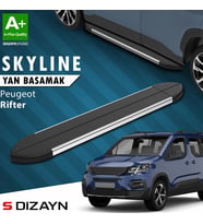 S-Dizayn Peugeot Rifter Skyline Krom Yan Basamak 203 Cm 2019-2023 A+ Kalite