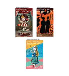 Alice Harikalar Diyarında + Aynanın Içinden + Hiçbir Yerde- 3 Kitap Set - Iş Bankası Özel Set