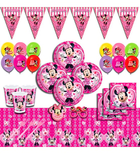 minniemouse doğum günü parti seti 40 kişilik