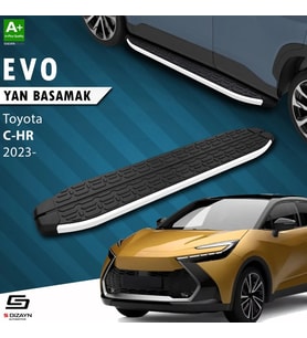 S-Dizayn Toyota C-HR 2 Evo Aluminyum Yan Basamak 173 Cm 2023 Üzeri A+ Kalite