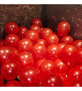 VIP 100 PCS SHINY METALLIC RED BALLOON VIP KALİTE PARLAK METALİK KIRMIZI BALON HELYUM GAZI UYUMLUDUR