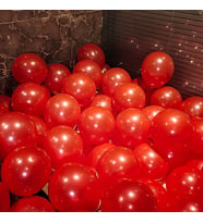 VIP 100 PCS SHINY METALLIC RED BALLOON VIP KALİTE PARLAK METALİK KIRMIZI BALON HELYUM GAZI UYUMLUDUR