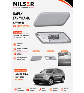 Honda Crv Far Yıkama Kapak Sol 2007-2011 Büyük Tip