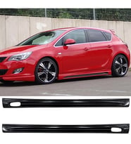 Opel Astra J HB Rieger Yan Marşpiyel Seti Plastik 2 Adet Mat Siyah 2009-2015 karlık+ek+bodykit