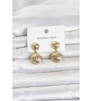 316L Çelik Gold Renk Vintage Model Kadın Küpe 5886 - SSSSSS3193-8585