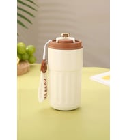 316 L Çelik Sarı 420 ml Kahve El Termos Mug cin486sr