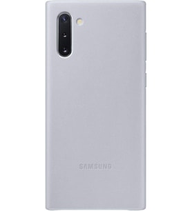 Galaxy Note 10 ile Uyumlu Deri Kılıf Gri EF-VN970LJEGWW