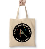 Eff You See Kay Why Oh You YOGA Bez Çanta Uzun Saplı