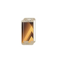 Galaxy A3 2017 Ekran Koruyucu Ekranı Tam Kaplayan Düz Cam Ekran Koruyucu (Gold)